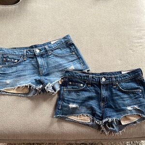 Rag & Bone jean shorts lot bundle